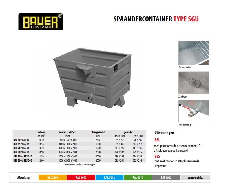 Spaander-Stapelkieper BSS 30 RAL 7005