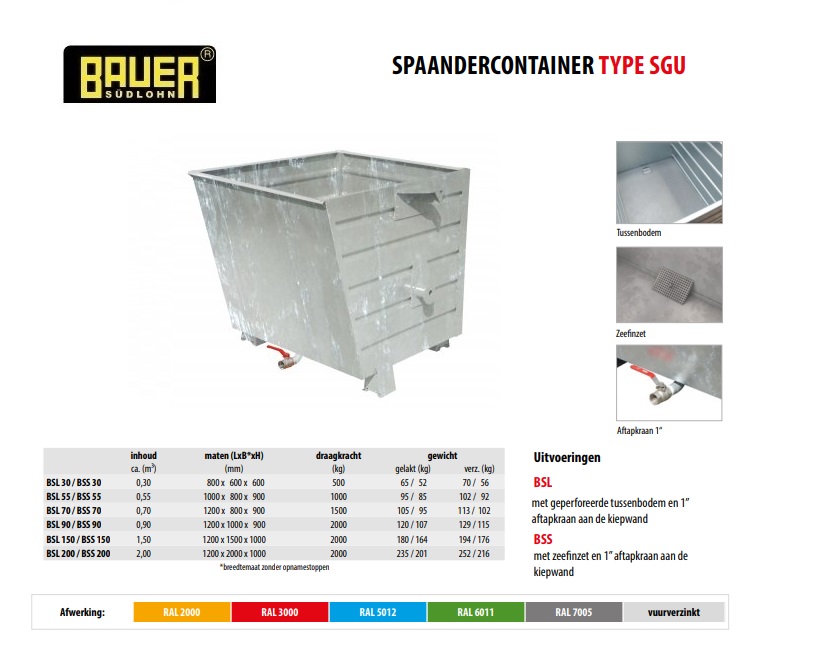 Spaander-Stapelkieper BSL 55 Verzinkt