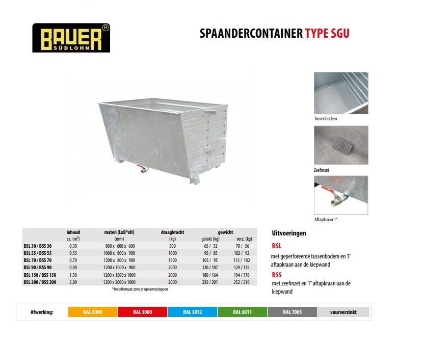 Spaander-Stapelkieper BSL 150 Verzinkt