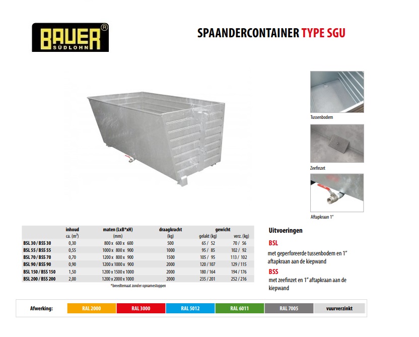 Spaander-Stapelkieper BSL 200 Verzinkt