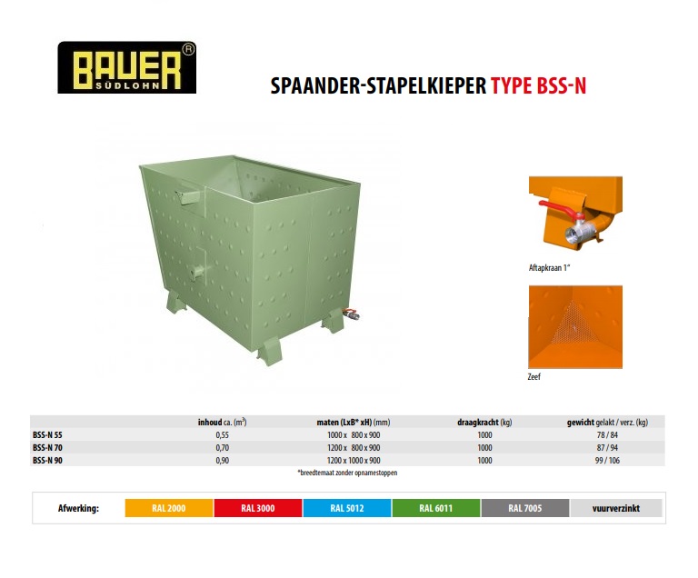 Spaander-Stapelkieper BSS-N 55 RAL 6011