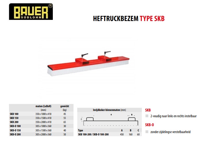 Heftruckbezem SKB-O 200 RAL 3000