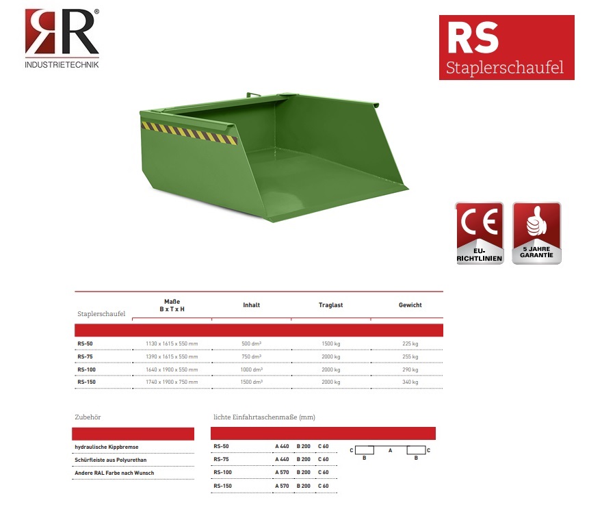 Shovel RS-50 RAL 6011