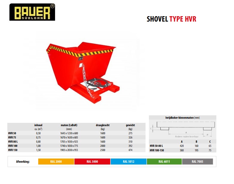 Shovel HVR 80 L RAL 7005 | DKMTools - DKM Tools