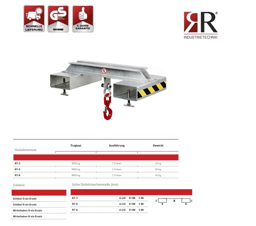 Lasthaak RT-8 verzinkt | DKMTools - DKM Tools