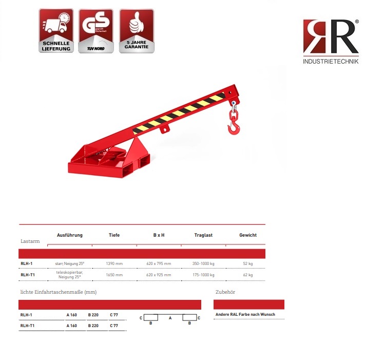 Lastarm Typ RLH-1 RAL 6011 | DKMTools - DKM Tools