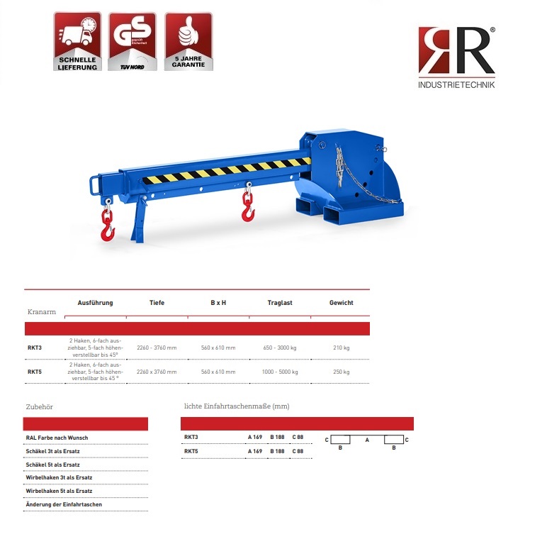 Teleskooplader RKT-5 RAL 5010 | DKMTools - DKM Tools