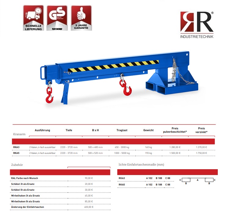 Teleskooplader RKA-5 RAL 5010 | DKMTools - DKM Tools