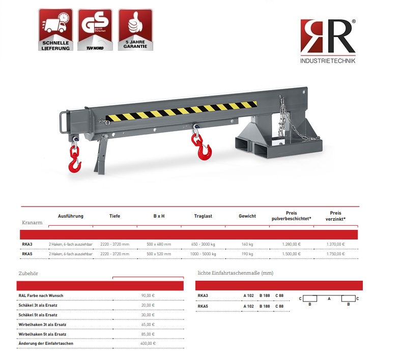 Teleskooplader RKA-3 RAL 7005