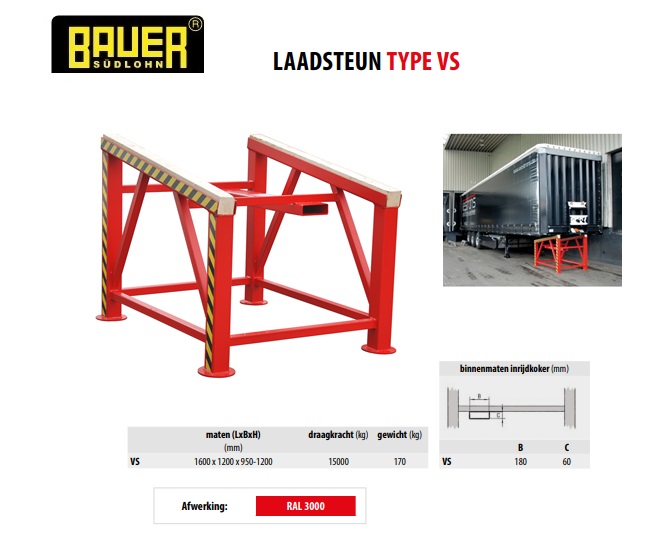 Laadsteun VS RAL 3000