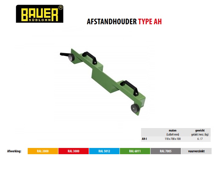 Afstandhouder AH-I RAL 6011