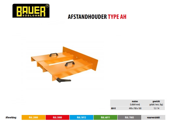 Afstandhouder AH-II RAL 3000 | DKMTools - DKM Tools