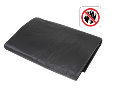 PE dekkleed NVO DIN 4102B1 1,76x3,41m zwart