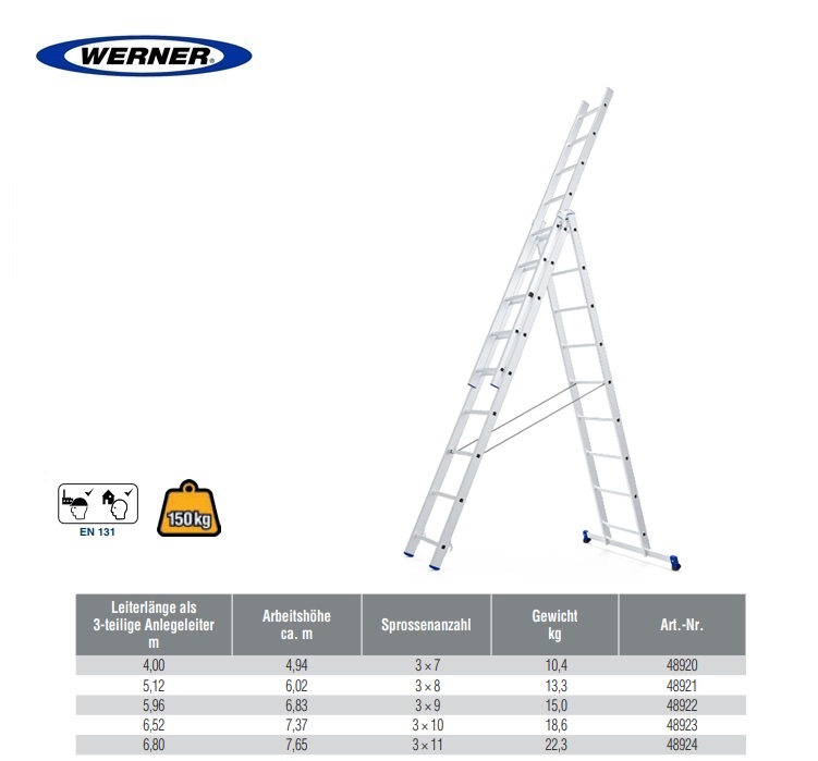 Reformladder 3-delig 3x9 sporten