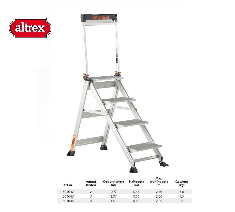 Jumbo Step enkel oploopbare trap 4-treeds