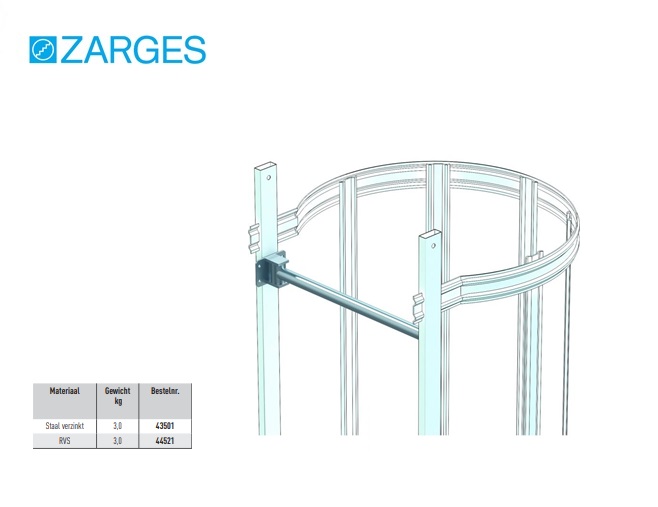 Veiligheidsslagboom met sluiting door zwaartekracht roestvrijstaal V4A | DKMTools - DKM Tools