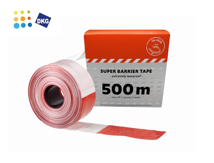 Afzetlint Rood/Wit 80mm x 100 Mtr | DKMTools - DKM Tools