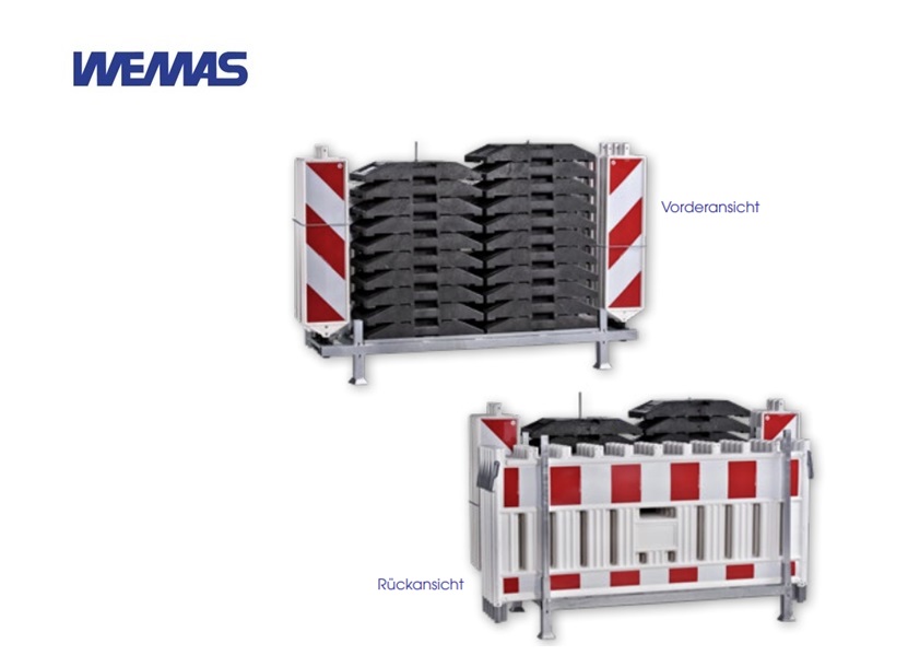 Combinatierek voor afzetrekken, bakens, grondplaten