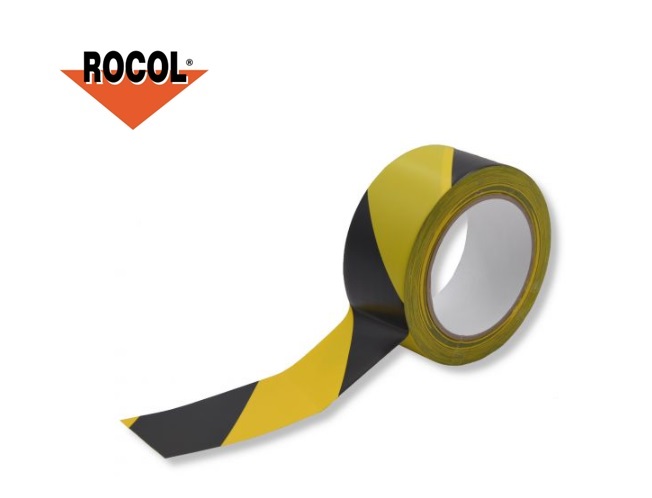 Markering tape zwart / geel 75mmx33m Easy Tape | DKMTools - DKM Tools