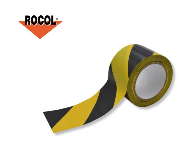 Markering tape zwart / geel 50mmx33m Easy Tape | DKMTools - DKM Tools