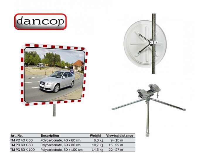 Verkeersspiegel TM PC Ø 60 cm polycarbonaat | DKMTools - DKM Tools