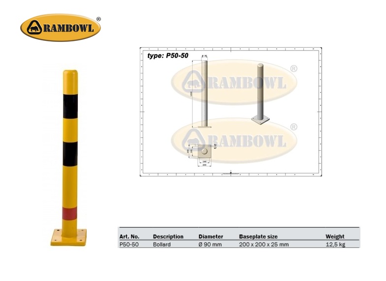 Rampaal Kunststof P50-70 273mm Rambowl | DKMTools - DKM Tools