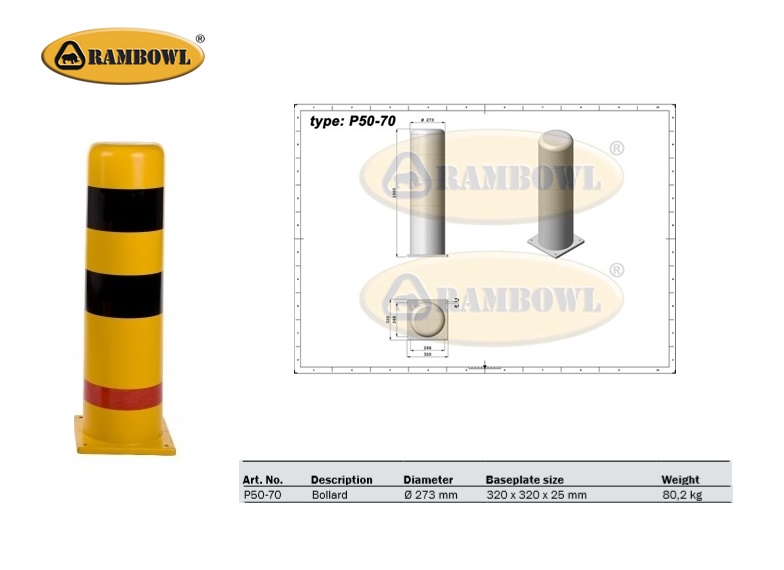 Rampaal Kunststof P50-50 90mm Rambowl | DKMTools - DKM Tools