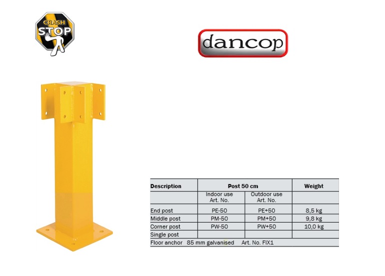 Hoek paal PW-50 50cm