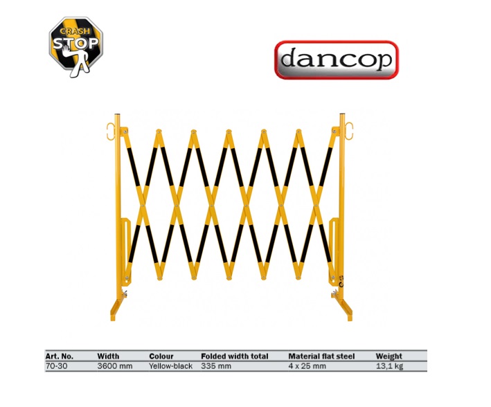 Harmonicahek 3,6 m, Rood/Wit | DKMTools - DKM Tools