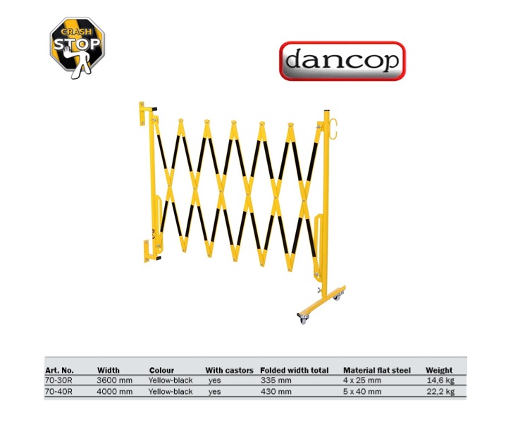 Harmonicahek 4,0 m Geel/Zwart | DKMTools - DKM Tools