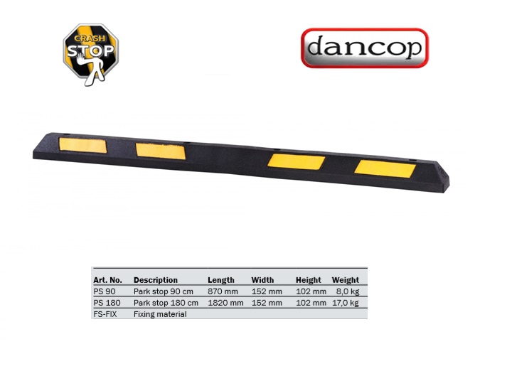Park stop lengte 180 cm