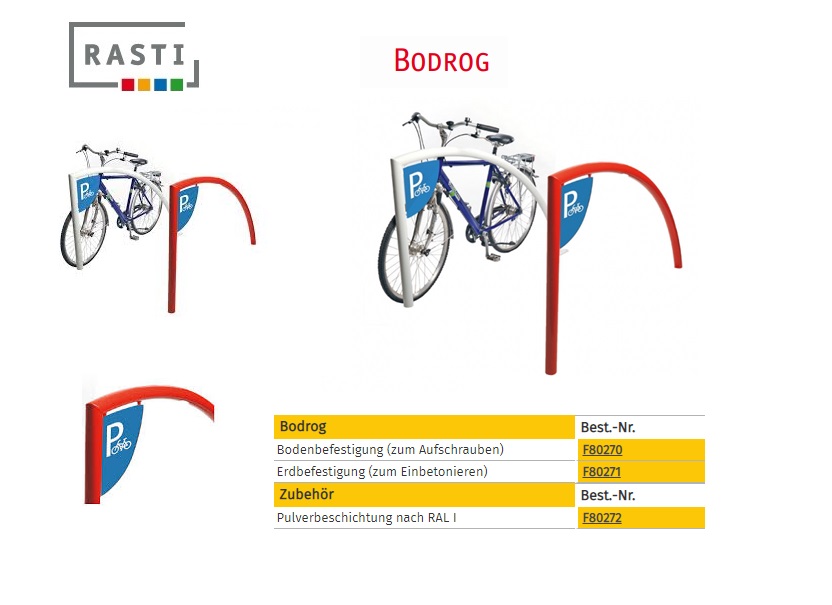 Fietsrek beugel BODROG Vloerbevestiging