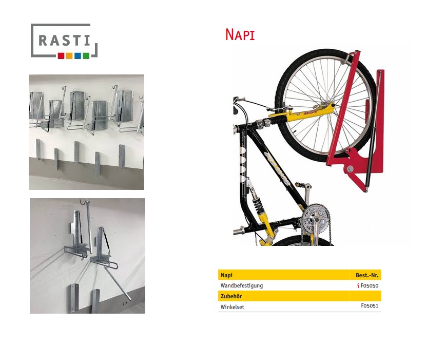 Fietswandparker met liftfunctie NAPI