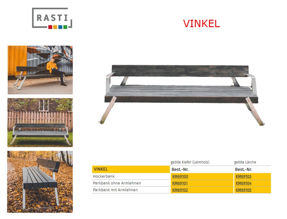 Bank met armleuningen 1.800 mm FSC hardhouten latten | DKMTools - DKM Tools