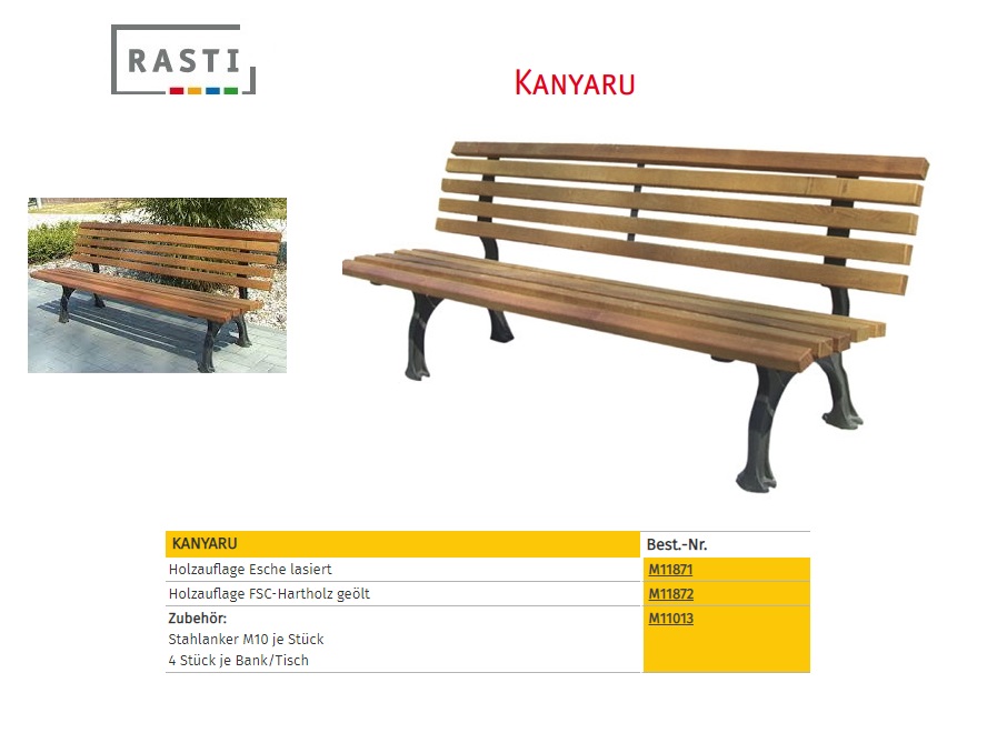 Parkbank KANYARU essen latten