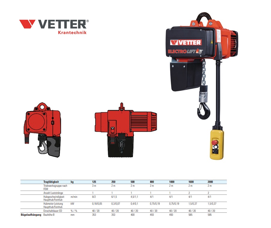 Elektrische-takel.1000kg met electrische loopkat | DKMTools - DKM Tools