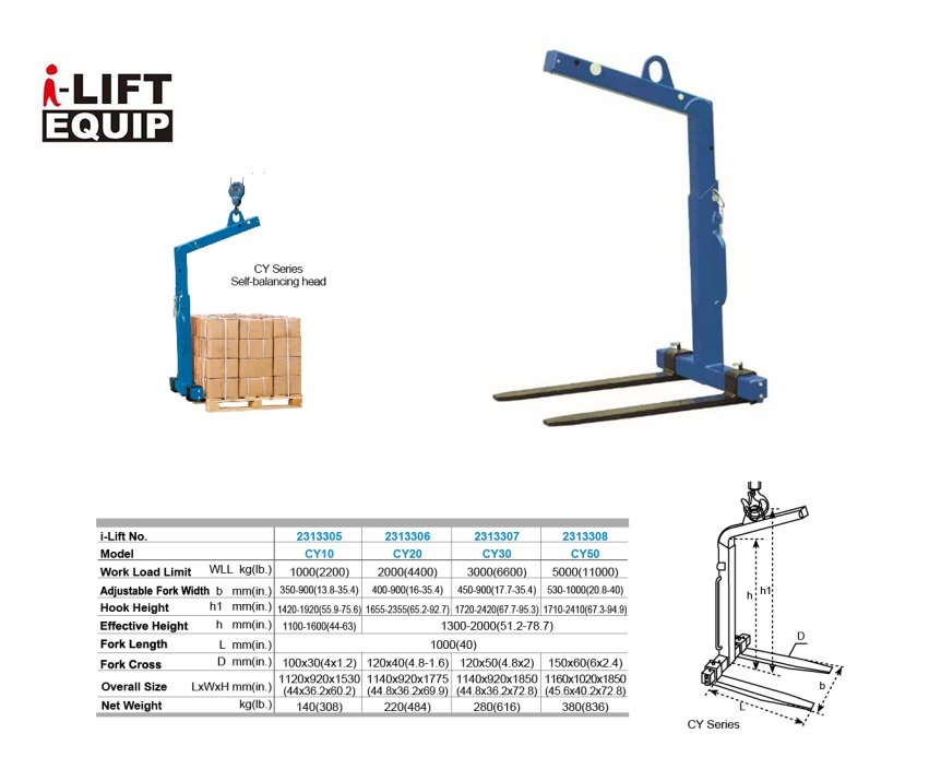 Pallethaak CY10 1000kg