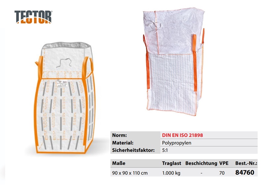 Geventileerde Big Bag 90 x 90 x 110cm