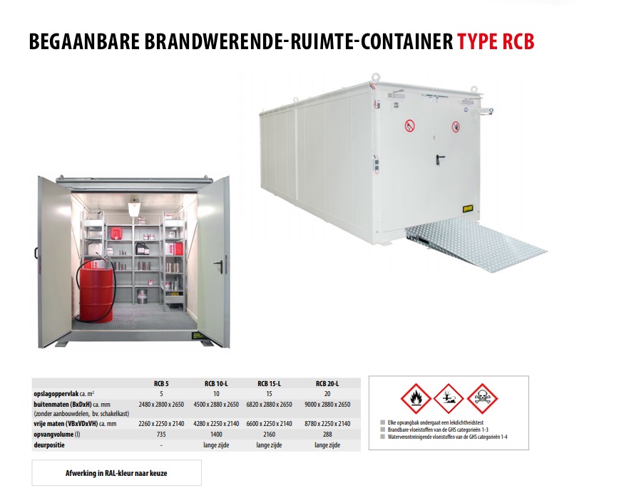 Depot brandwerende container RCB 5