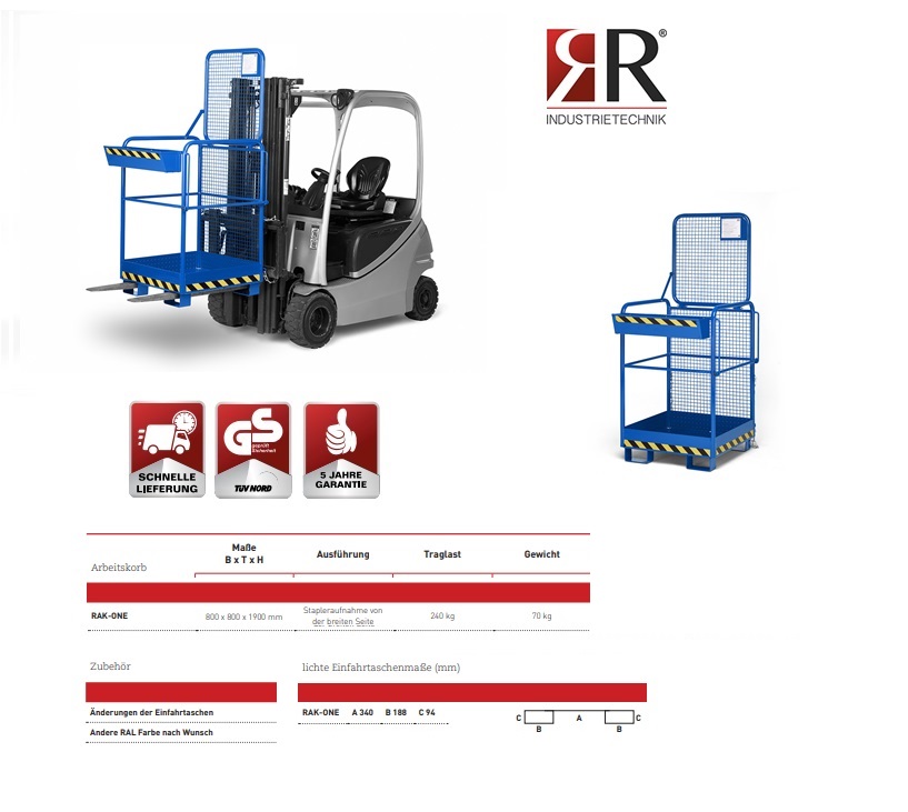 Werkkooi Typ RAK-One 800 x 800 x 1900 mm verzinkt | DKMTools - DKM Tools