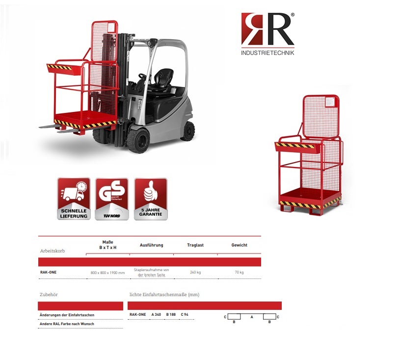 Werkkooi Typ RAK-One 800 x 800 x 1900 mm RAL 6011 | DKMTools - DKM Tools