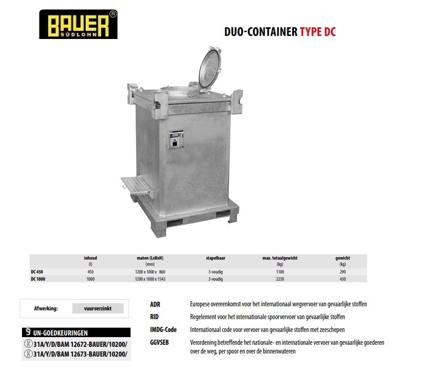 Duo-container DC 1000