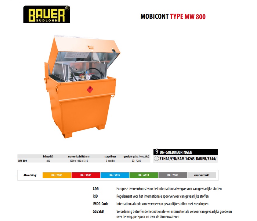 MobiCont MW 800 RAL 7005 | DKMTools - DKM Tools