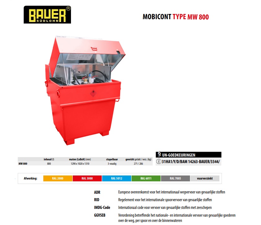 MobiCont MW 800 RAL 5012 | DKMTools - DKM Tools