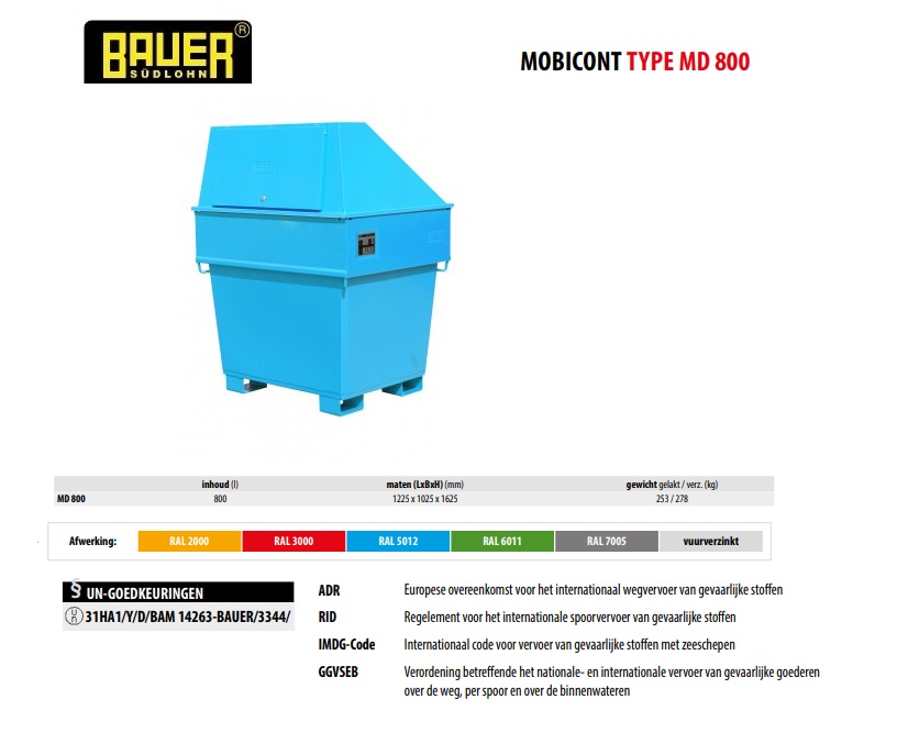 MobiCont MD 800 RAL 3000 | DKMTools - DKM Tools