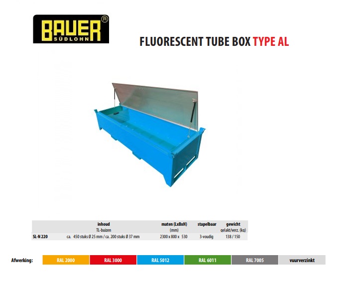 TL-buizenbox SL-N 220 RAL 3000 | DKMTools - DKM Tools