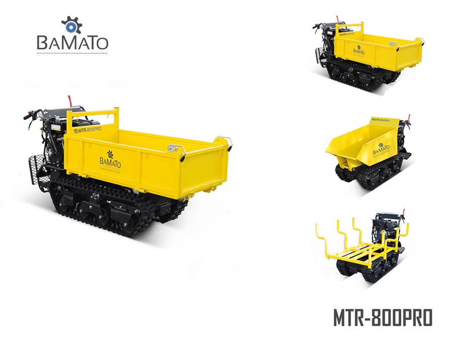 Mini Rupstransporter MTR-800PRO met kantelhydraulica en treeplank