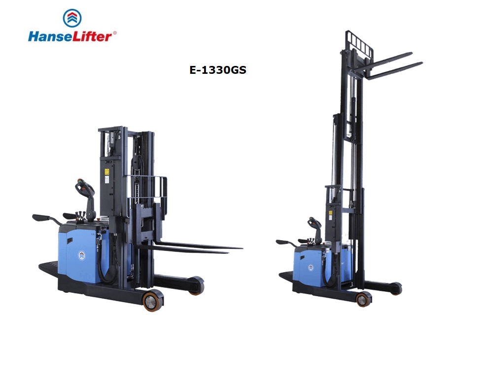 Elektrische Reach Stapelaar E-1330GS 1300kg 45 - 3000mm