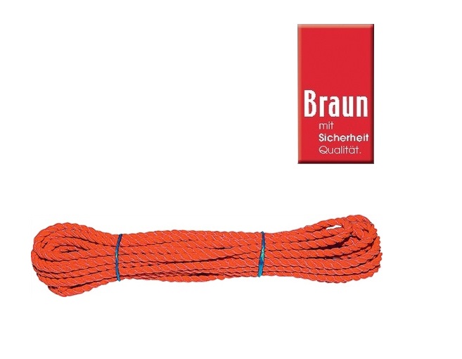 Multifunctioneel touw Oranje 10 mtr Ø:8,0 mm