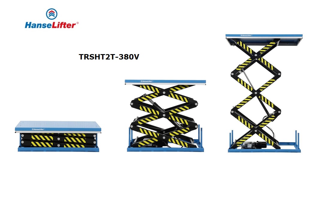Drievoudige schaarheftafel TRSHT2T-230V 2000 kg 560-3000mm | DKMTools - DKM Tools